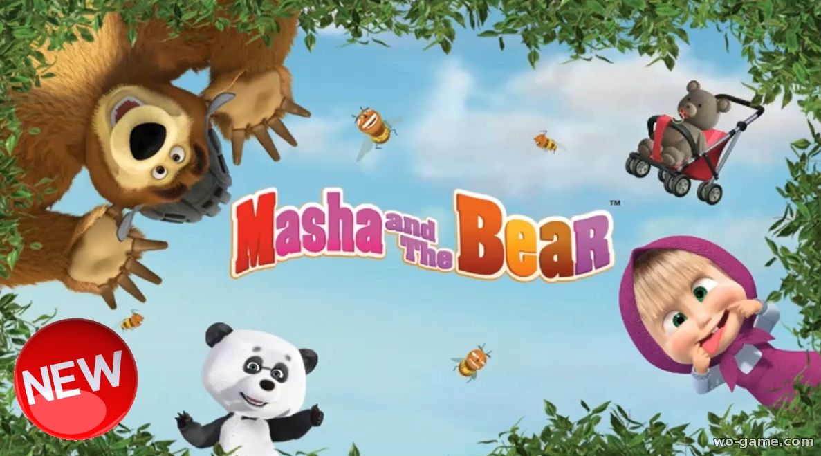 Masha and The Bear играющие игры 1 серия Ловись, рыбка видео 2018 на ютуб