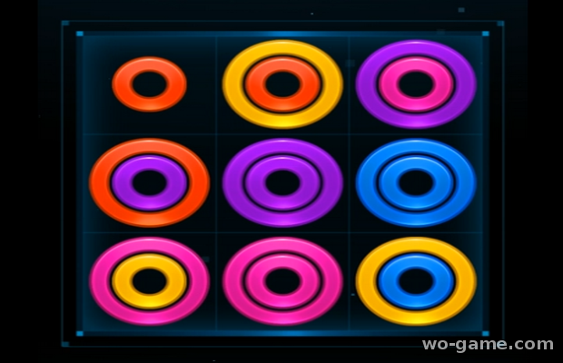 Цветные кольца Color Rings Puzzle игра играть онлайн бесплатно