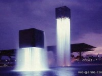 Парящие фонтаны, Осака, Япония