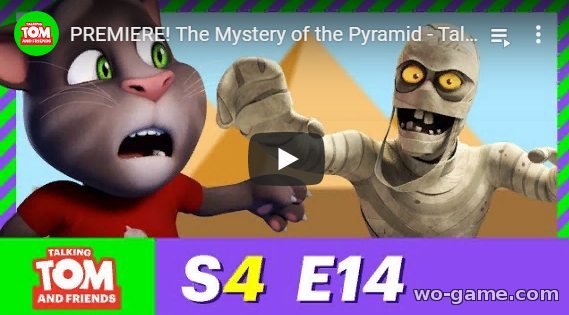 Talking Tom and Friends in English videos 2019 new series The Mystery of the Pyramid Season 4 Episode 14 watch online for children for free