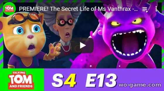 Talking Tom and Friends in English movie 2019 new series The Secret Life of Ms Vanthrax Season 4 Episode 13 look online for free