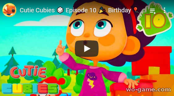 Cutie Cubies in English videos 2019 new series Birthday Episode 10 look online for the children for free