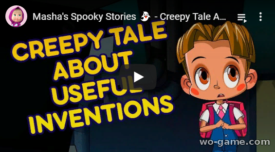 Masha's Spooky Stories in English Cartoon 2019 new series Creepy Tale About Useful Inventions watch online for the children for free