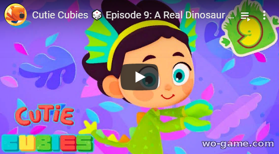 Cutie Cubies in English movie 2019 new series A Real Dinosaur Episode 9 watch online for infants for free