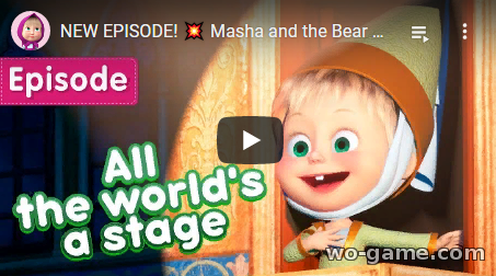 Masha and the Bear in English Cartoons 2020 new series All the world's a stage Episode 76 watch online for the kids for free