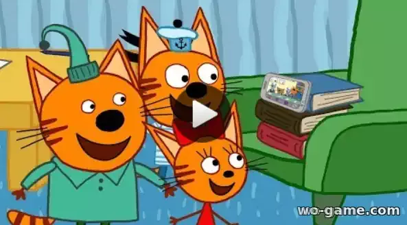 Три кота мультфильмы Папин телефон 74 Новая серия смотреть бесплатно в качестве