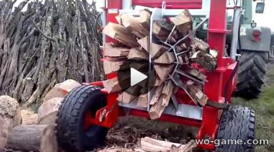 Как в Германии дрова на зиму пилят, колят, заготавливают