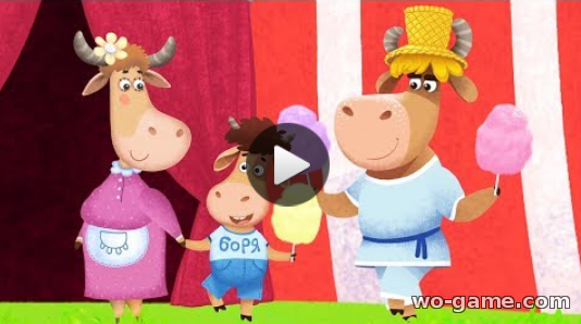 Бурёнка Даша мультфильмы 2018 Цирк смотреть онлайн подряд без перерыва Песни для детей
