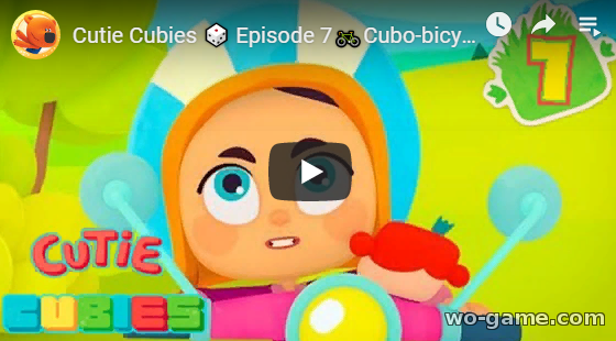 Cutie Cubies in English videos 2019 Episode 7 Cubo-bicycle new series watch online