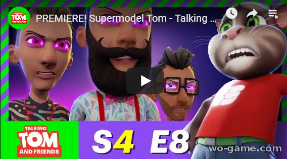 Talking Tom and Friends in English Cartoons 2019 new series Season 4 Episode 8 Supermodel Tom watch online