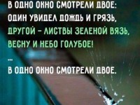 В одно окно смотрели двое