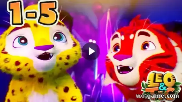 Leo and Tig in English Cartoon All episodes compilation (1-5) watch online for their children