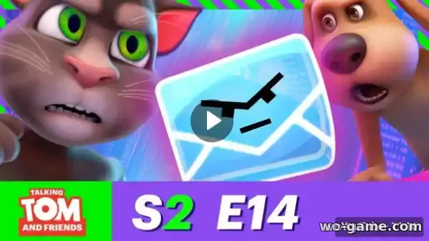Talking Tom and Friends in English Cartoon Email Fail Season 2 Episode 14 watch online for children