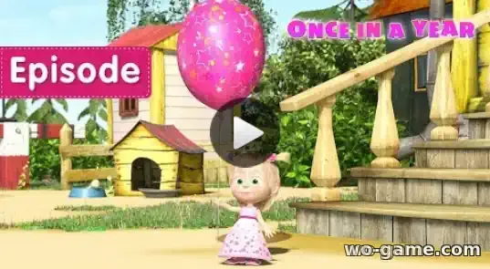 Masha and The Bear in English Cartoon Once in a year new Episode 44 watch online for children